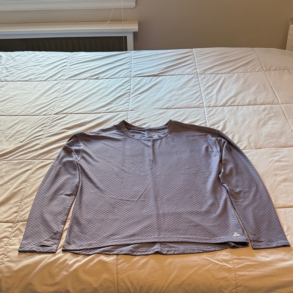 Ten Gear Blue Long Sleeve Workout Shirt